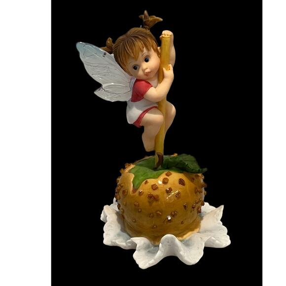 My Little Kitchen Fairies Caramel Apple Fairie Nuts Stick Fairy Girl 6" Figurine - Picture 3 of 7